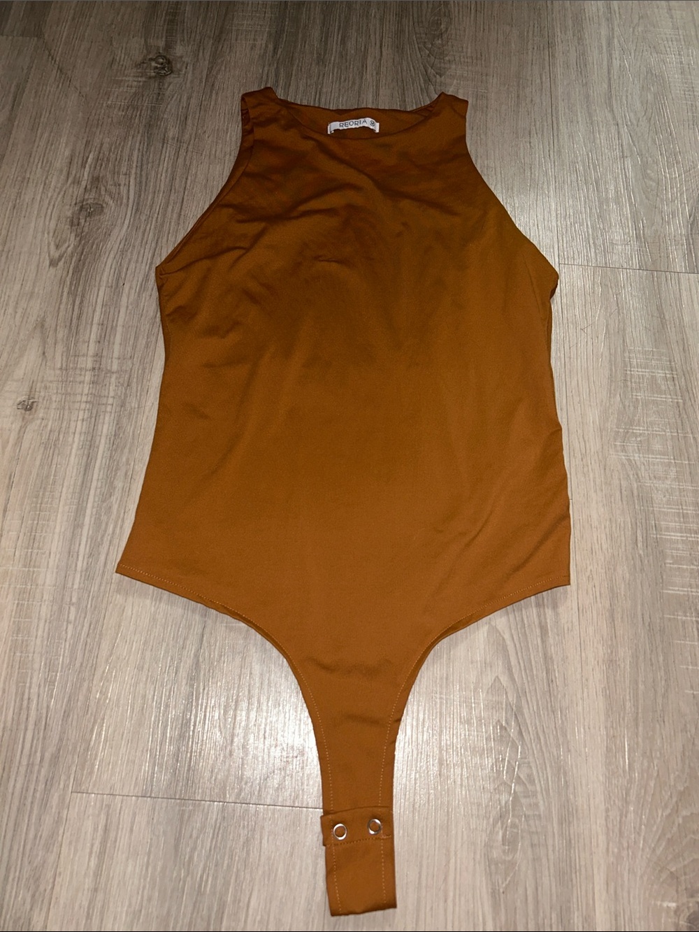 ReoRia Rust Sleeveless Bodysuit
